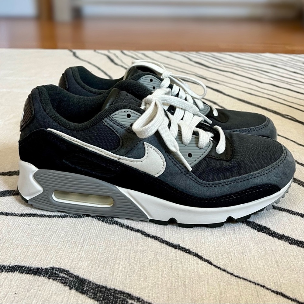 Nike Air Max 90 Premium Sneakers M 7.5 / W 9 Off Noir black white grey